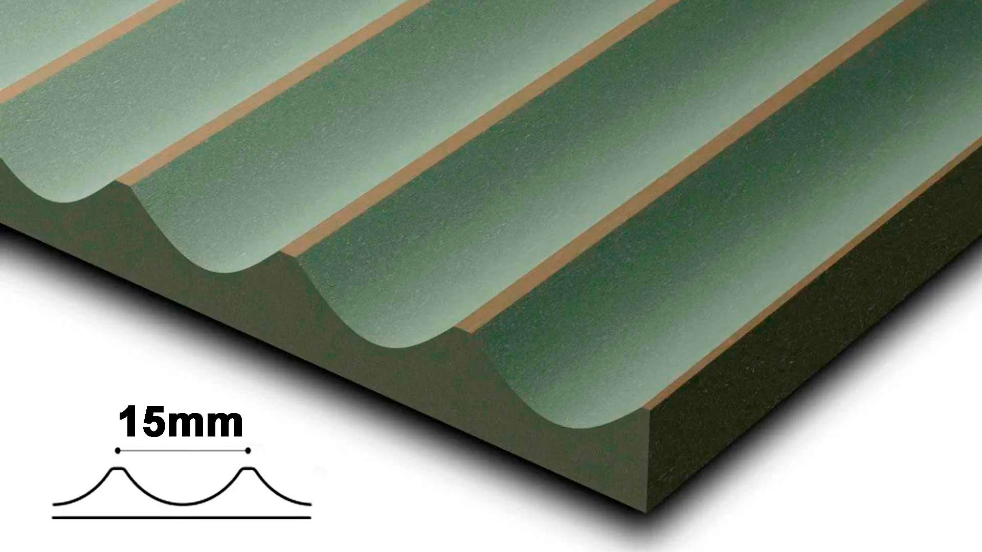 Fluted MDF Wall Panels 15mm Flutes Fluted MDF Wall Panels 15mm Flutes
